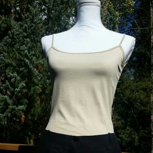 White house black market tan cami tank bra sz s/4